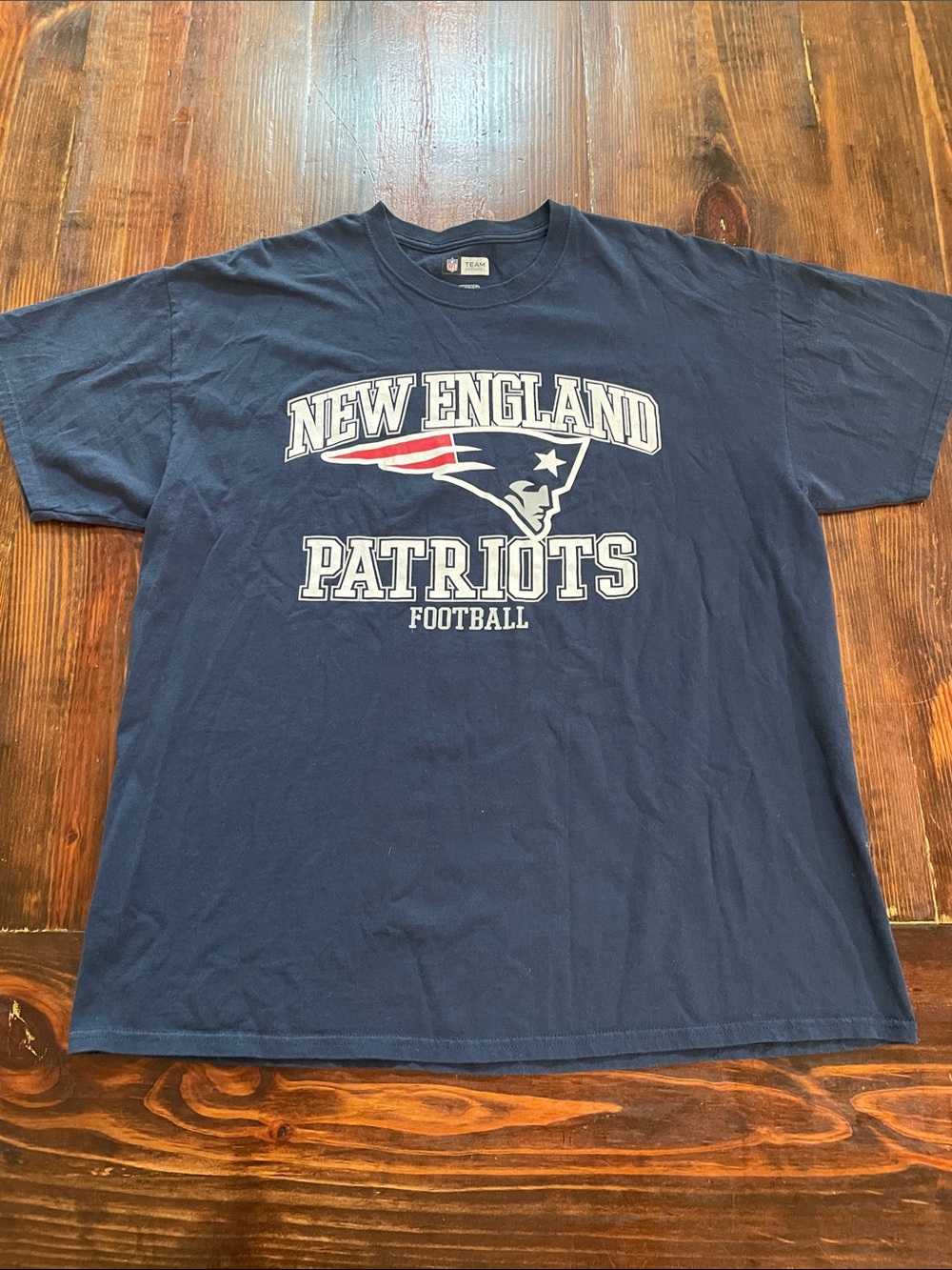 NFL New England Patriots Navy Blue Short-Sleeve Team Tee XL